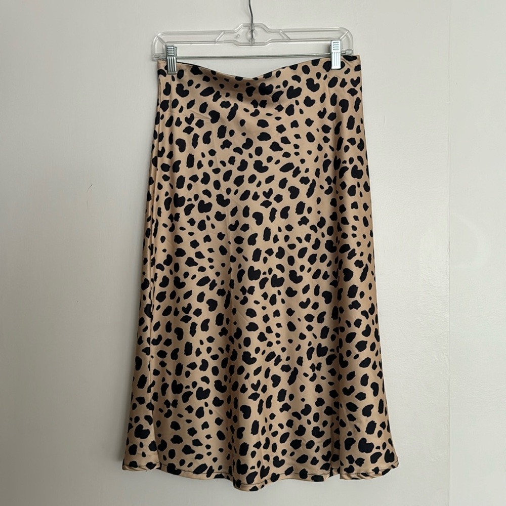 Leopard Skirt Mid Length